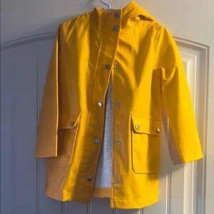 Zara Unisex Kids Bright Yellow Raincoat